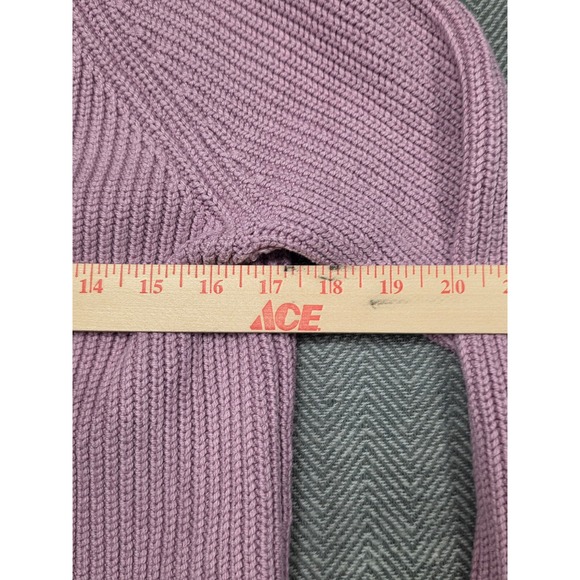 Old Navy Womens XS Mauve Pink Ribbed Shaker Knit V-Neck Button Front Cardigan - Picture 5 of 10